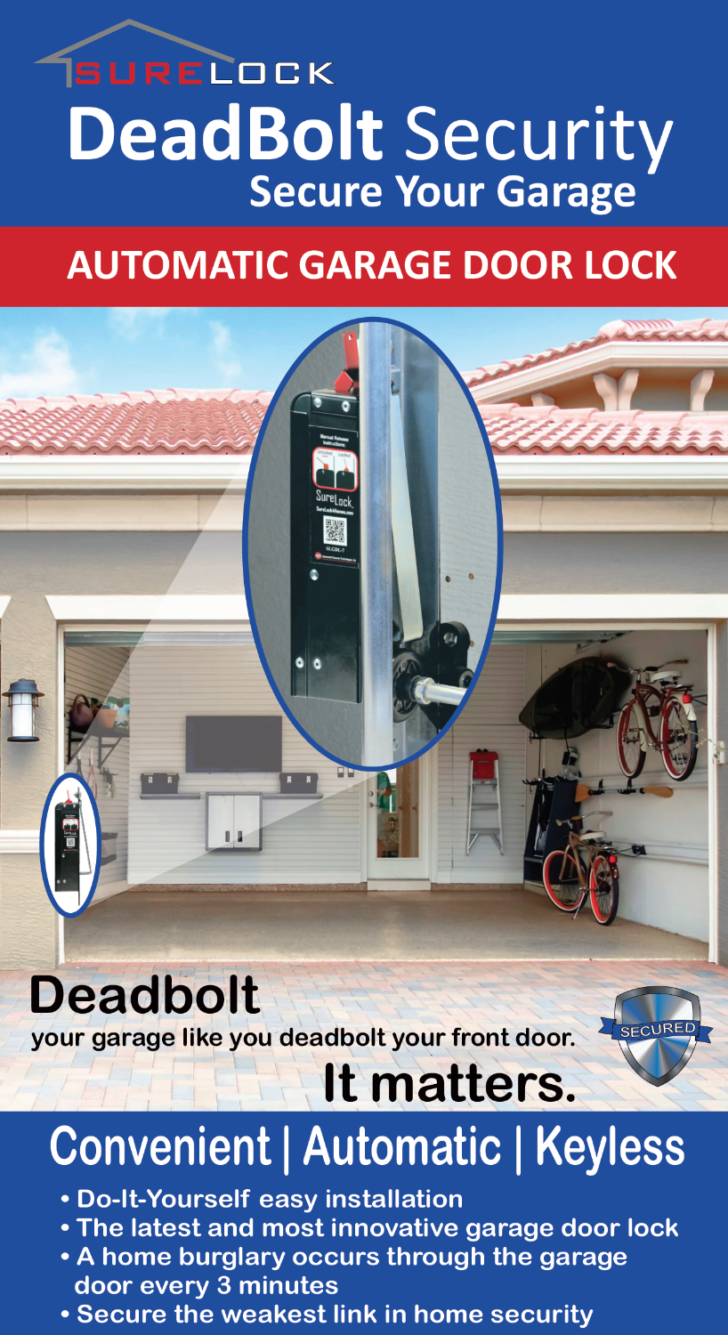 SureLock Garage Door DeadBolt (Full Kit) image 1